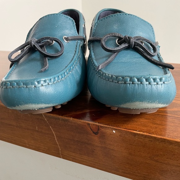 Cole Haan teal driving moccasins size 6 - Picture 6 of 11